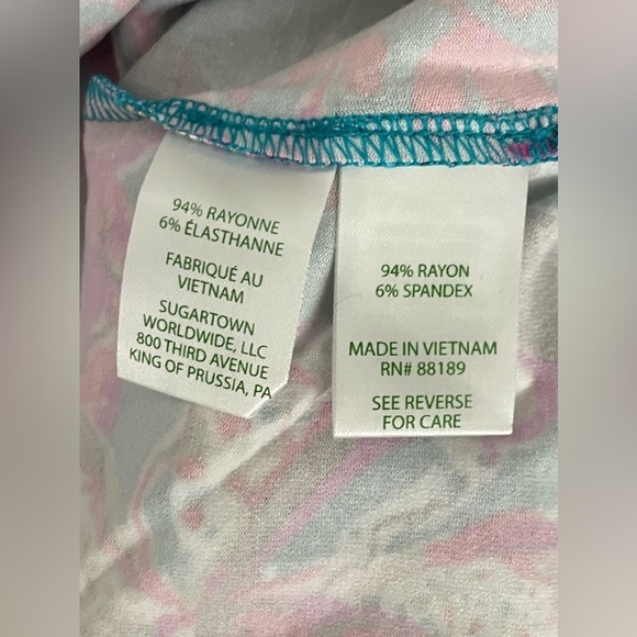 LILLY PULITZER NESSI MAXI SET BLUE RHAPSODY ORCHID YOU NOT LONG SLEEVE XL - Picture 13 of 15